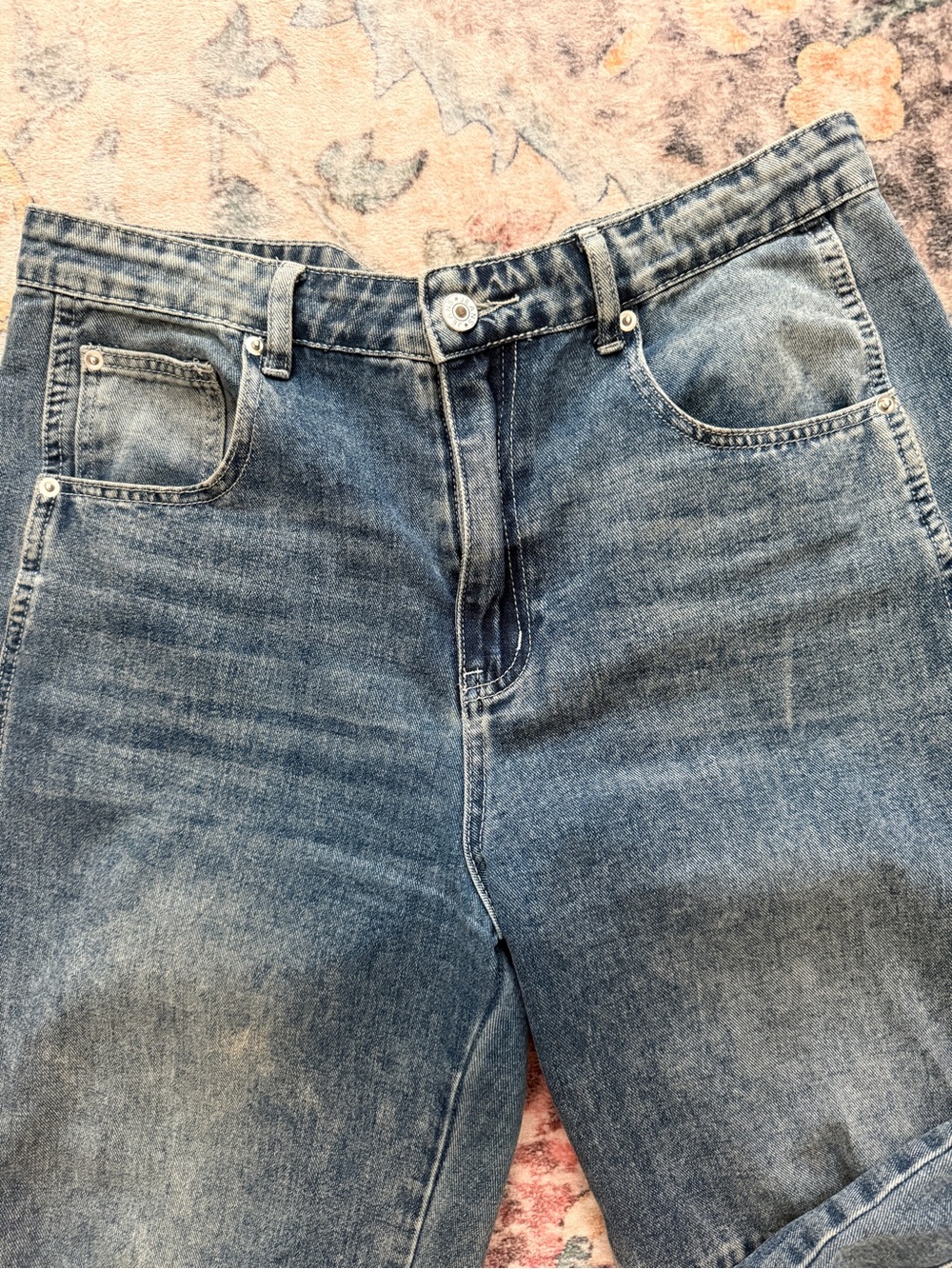 Classic Woman Barrel Blue Denim Jeans - Comfortable Everyday Fit